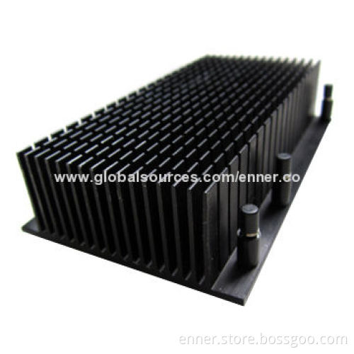 Aluminum extrusions heat-sink, made of CNC machining process